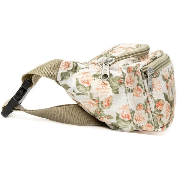 Everest Signature Pattern Waist Pack, Vintage Floral, One Size - Picture 3 of 3
